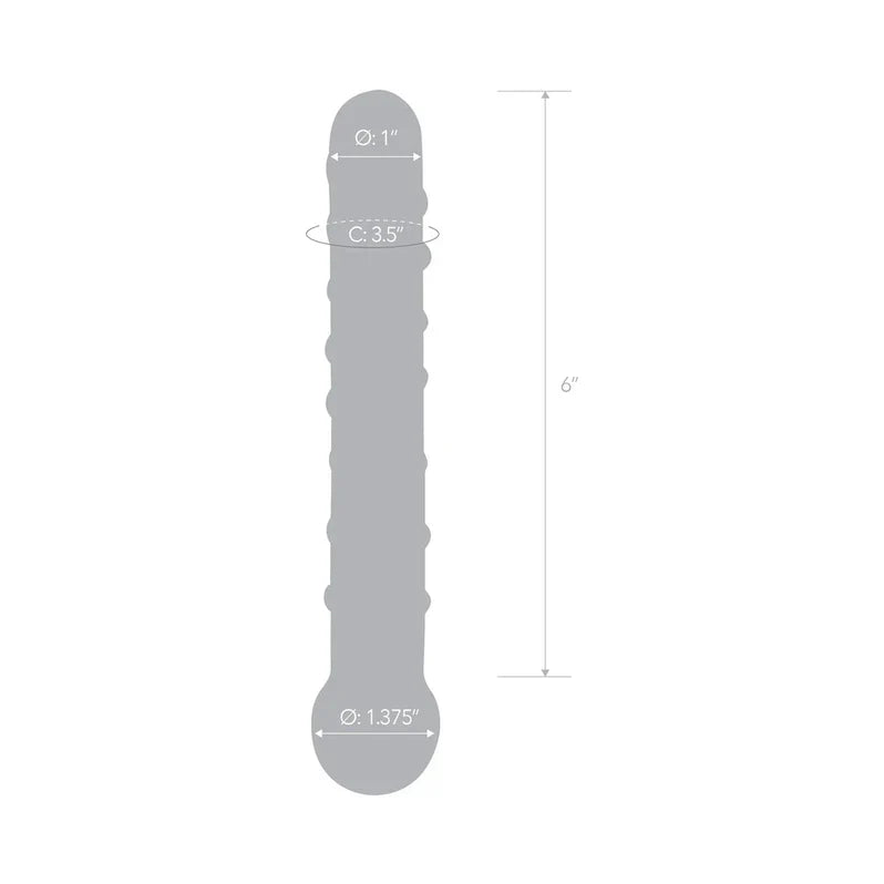 Glas Callisto 7 inch Glass Dildo Clear