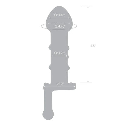 Glas Candy Land Juicer 6.5 inch Glass Dildo