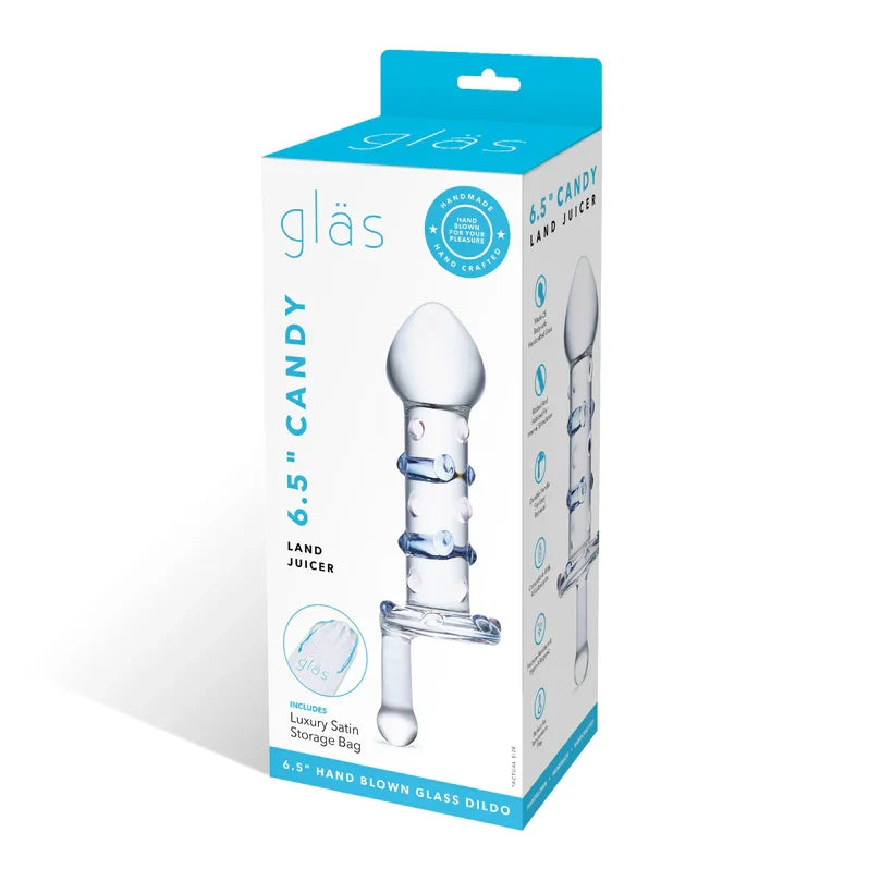 Glas Candy Land Juicer 6.5 inch Glass Dildo