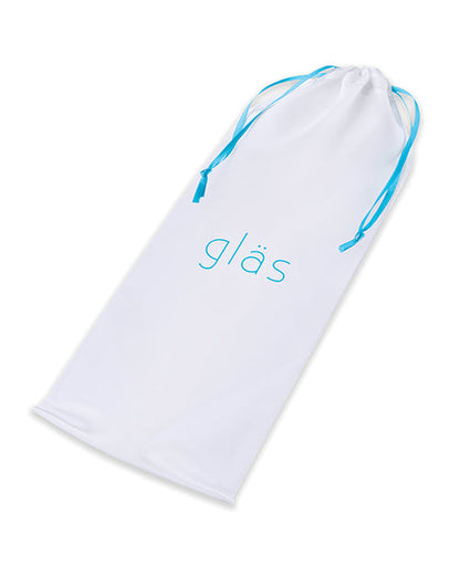 Glas 9" Purple Rose Nubby Glass Dildo