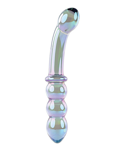 Gender X Lustrous Galaxy Wand Glass Massager - Green