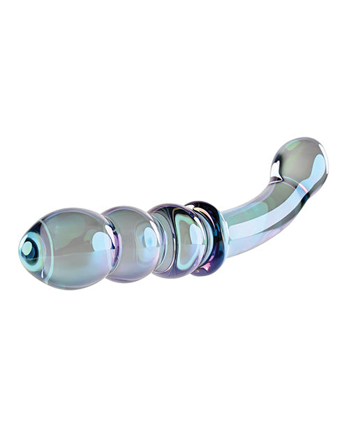 Gender X Lustrous Galaxy Wand Glass Massager - Green