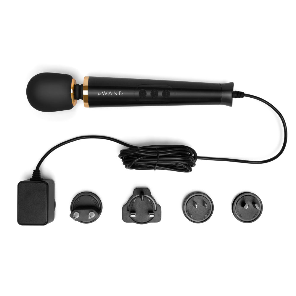 Le Wand Powerful Petite Plug-In Wand Vibrator - Black