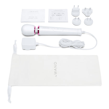 Le Wand Powerful Petite Plug-In Wand Vibrator - White