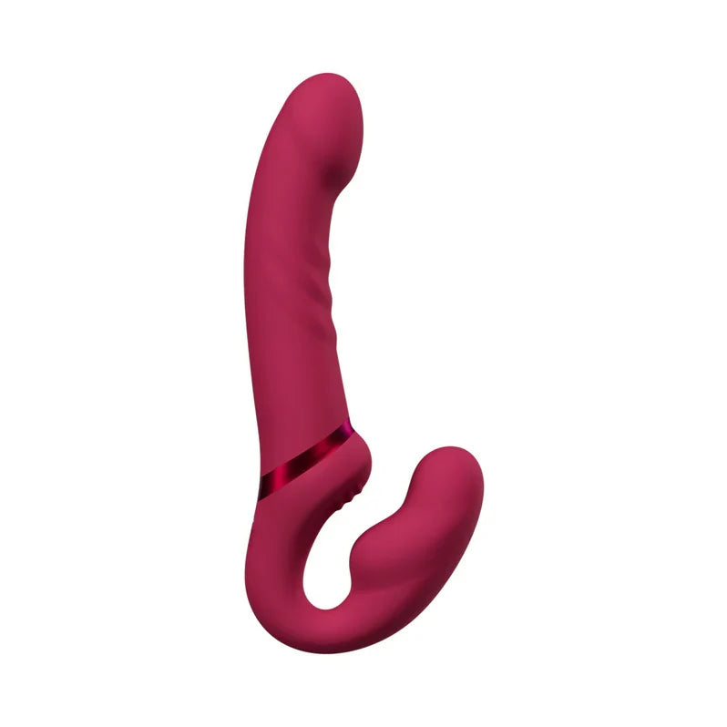 Lovense Lapis Vibrating Strapless Strap On - Pink