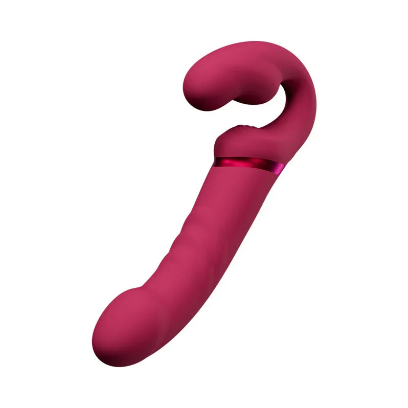 Lovense Lapis Vibrating Strapless Strap On - Pink