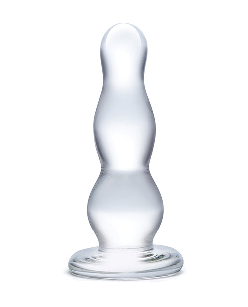 Glas 4" Glass Butt Plug - Clear