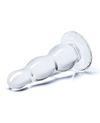 Glas 4" Glass Butt Plug - Clear