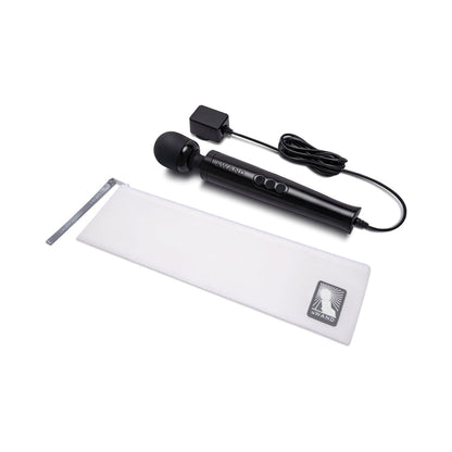 Le Wand Die Cast Plug-In Vibrating Massager Black