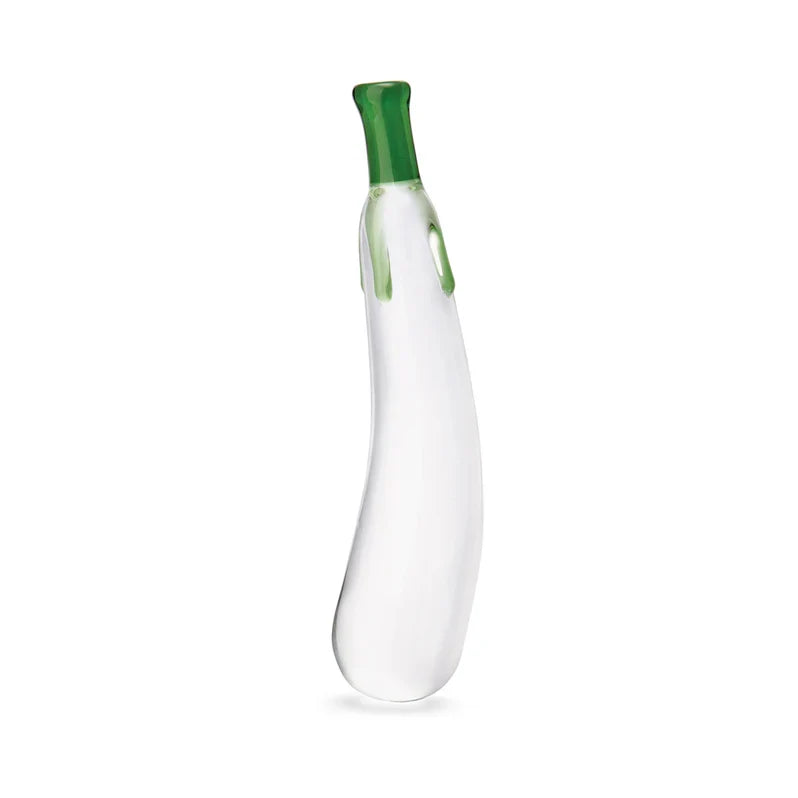 Glas Eggplant Ecstasy 7.25 in Glass Dildo