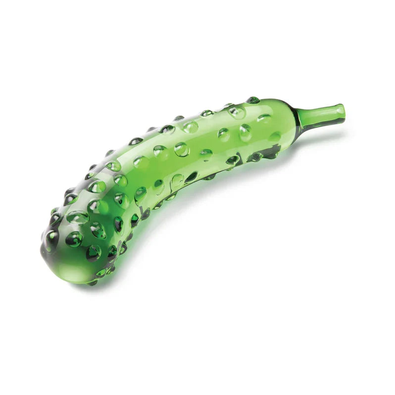Glas Caressing Cucumber 8.25 in Glass Dildo