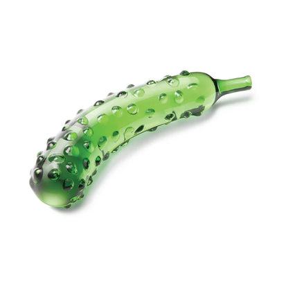 Glas Caressing Cucumber 8.25 in Glass Dildo