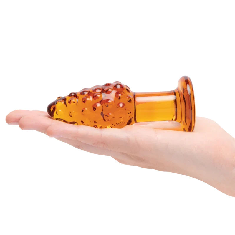 Glas Cornstar 4 in Glass Butt Plug