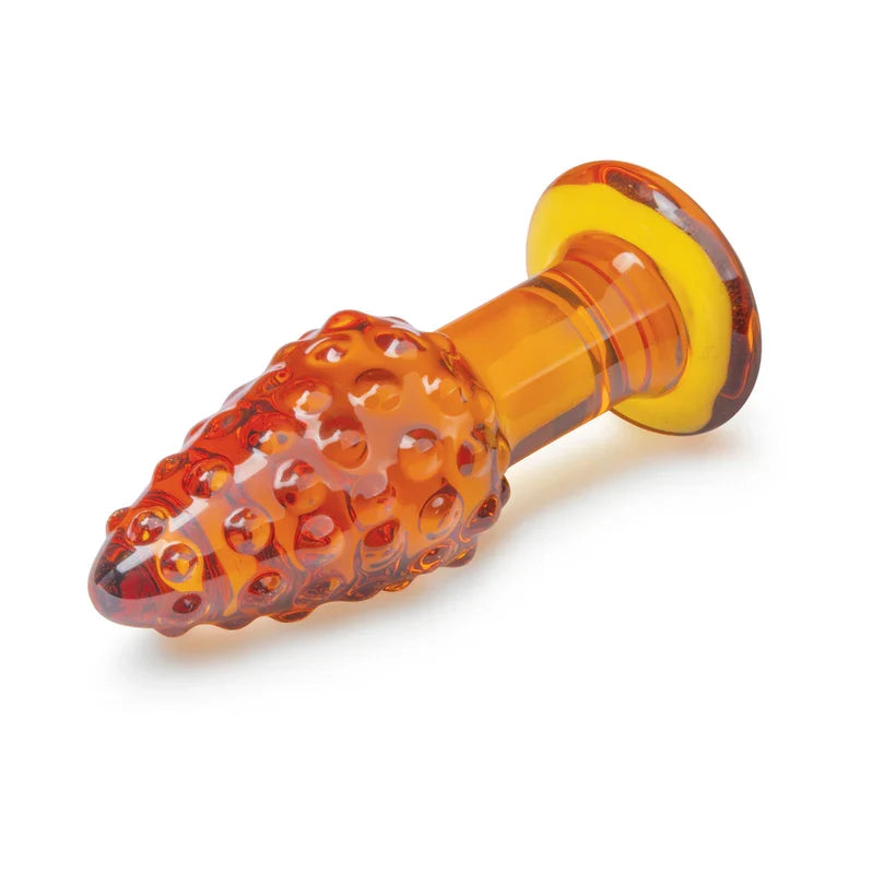 Glas Cornstar 4 in Glass Butt Plug