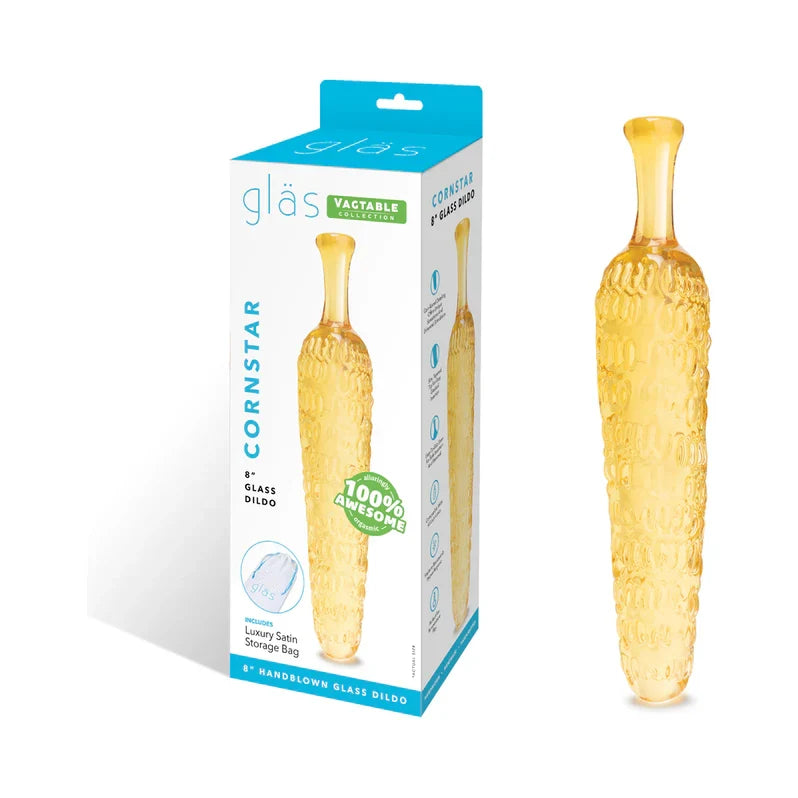 Glas Cornstar 8 in Glass Dildo