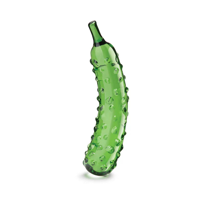 Glas Caressing Cucumber 8.25 in Glass Dildo