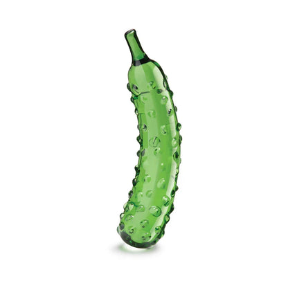 Glas Caressing Cucumber 8.25 in Glass Dildo