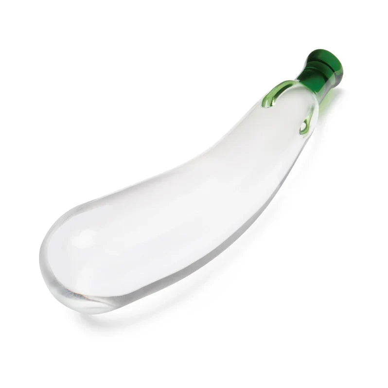 Glas Eggplant Ecstasy 7.25 in Glass Dildo