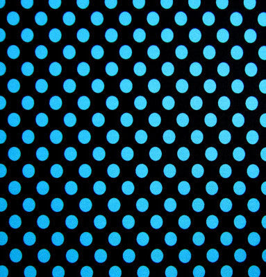 Black with Blue Dots Spandex Leggings