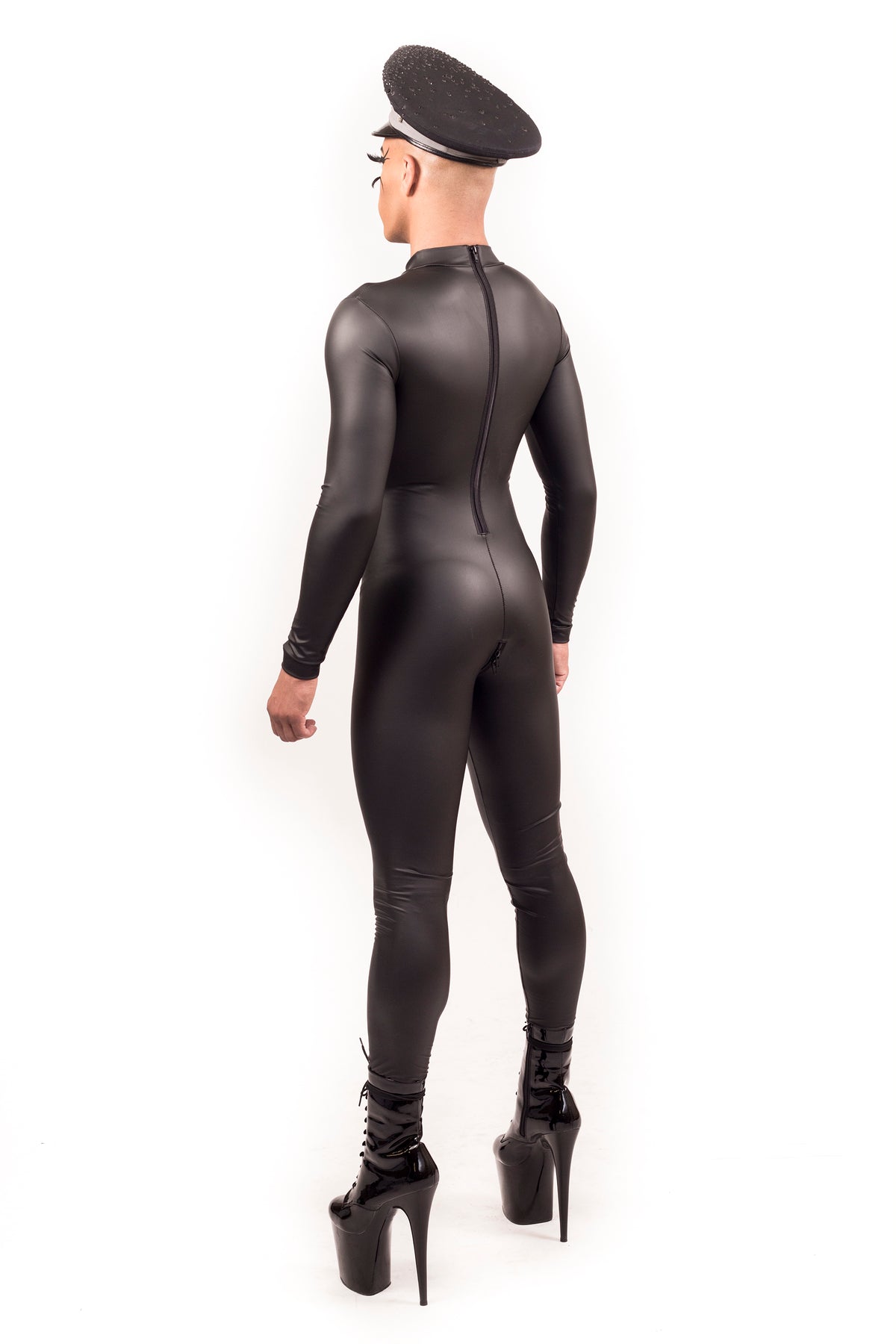 Leather Look Men's PVC Catsuit