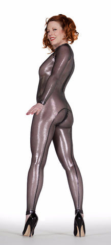 Silver Mesh Catsuit