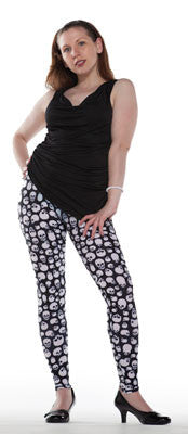 Spandex Leggings With Skulls