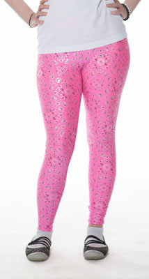 Pink Hankie Print Leggings